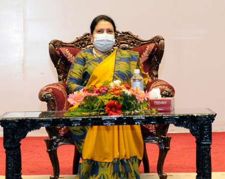 President Bhandari suggests to people’s representatives to formulate plans of public interest
