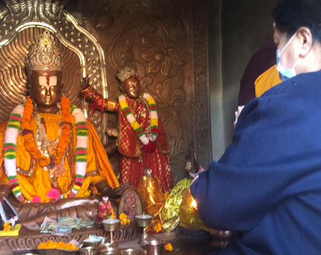 President Bhandari visits Muktinath Temple
