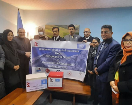 Nepal hands over humanitarian assistance to Afghanistan