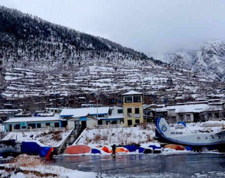 Snow disrupts air service in Simkot