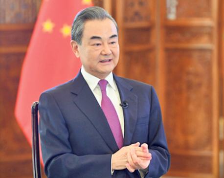 Chinese FM arriving in Kathmandu at 4PM, no formal programs scheduled for today