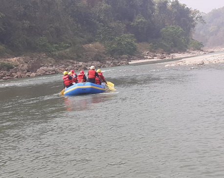 Inauguration of rafting in Rapti River