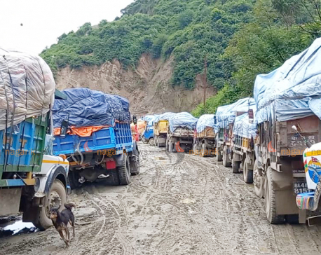 Barred from disposing of waste in Banchare Danda, garbage trucks return to Kathmandu
