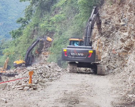 Aanbukhaireni-Mugling road section: One-way traffic continues unilaterally every two hours