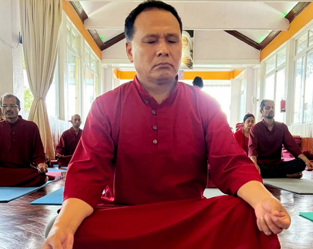 Kulman Ghising in Osho Tapoban for meditation