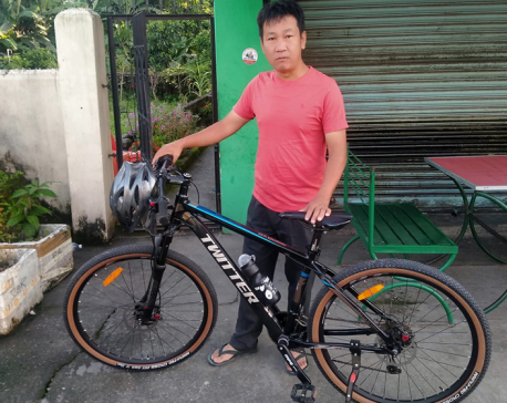 Well-wisher gifts Dharan Mayor Sampang bicycle worth Rs 60,000