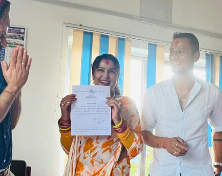 Rekha Thapa files candidacy from Morang-3
