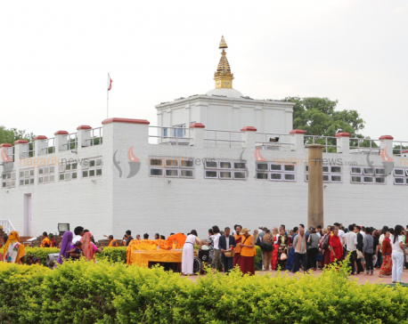 Monlam worship organized in Lumbini