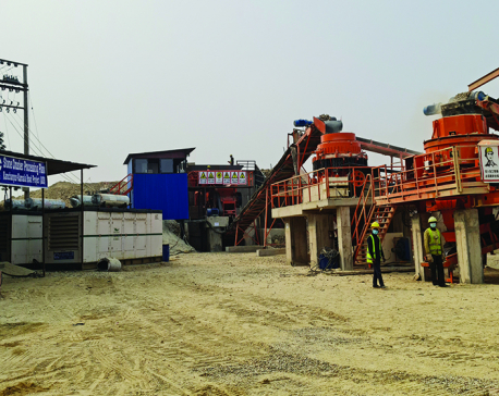 Chinese company illegally operating crusher plant in Lahan's Khuttikhola