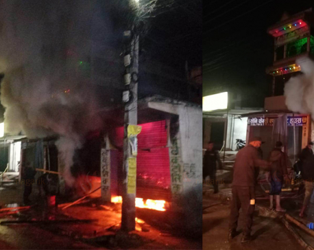 Fire in electronic shop destroys property worth Rs 3 million