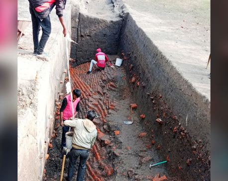 Excavation of Maurya-era pond continues in a bid to list Tilaurakot in World Heritage Site