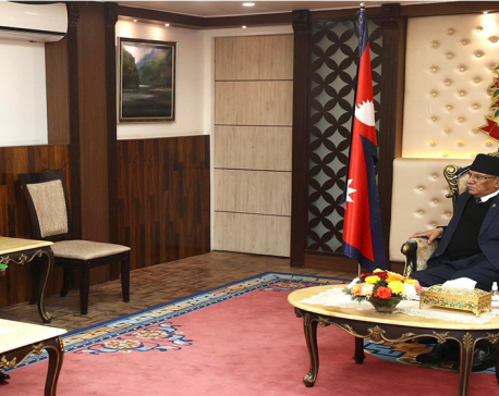 PM Dahal and Speaker Ghimire hold meeting