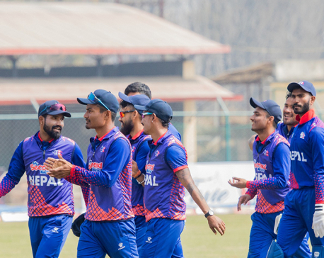 Nepali cricket team participating in ACC Emerging Teams Asia Cup