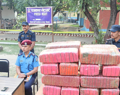 180 kg of marijuana seized in Chitwan