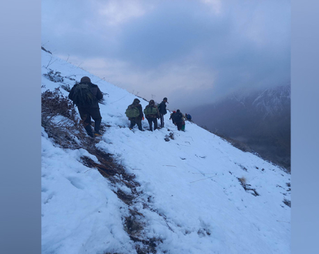 Mugu avalanche update: Security personnel heading to incident site through helicopter