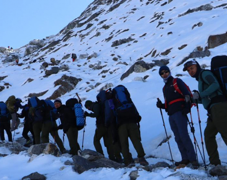 Nepal Army’s Safa Himal Campaign leads 10 people to the peak