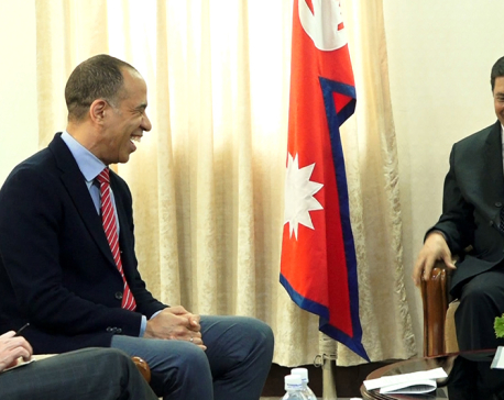 MCC Vice President Brooks pays courtesy call on DPM Shrestha