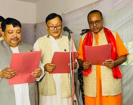 Three new ministers in Madhesh province govt take oath of office and secrecy