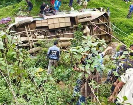 Four killed, five injured in Rolpa bus accident
