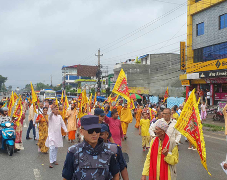 Agitating group obstructs vehicular movement in Biratnagar following police obstruction to attend rally in Dharan