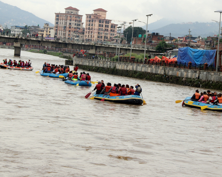 Rafting and river festival held in Bagmati River