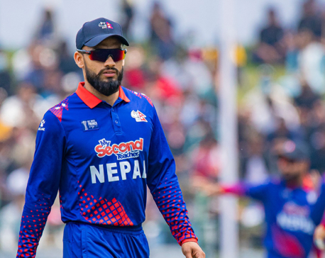 Nepal's Kushal Bhurtel scores first six in Asia Cup Match against India