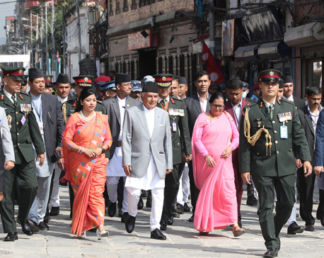 President, other VVIPs observe Indra Jatra (Photos)