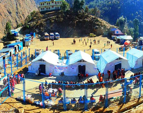 Nepal Tarun Dal constructs 72 temporary houses for earthquake victims