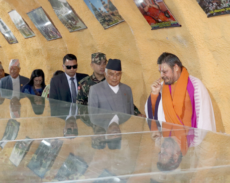 President visits Shaligram Museum in Baglung