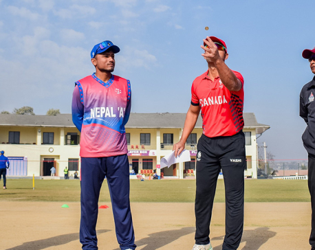 Nepal A batting against Canada-11