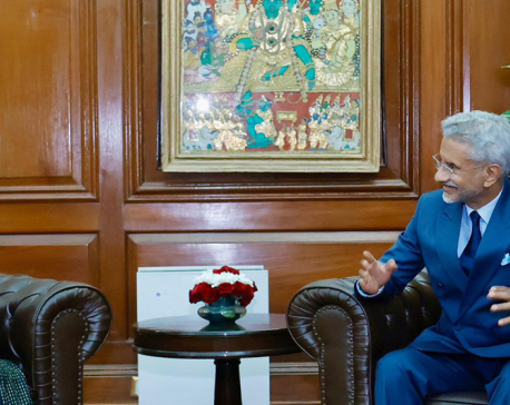 Foreign Secretary Lamsal calls on Indian External Affairs Minister S Jaishankar