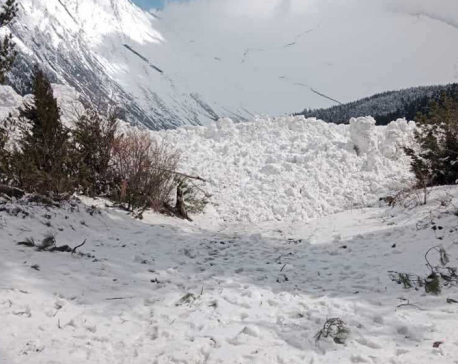 Destabilized after avalanche, glacial lake returning to normal state