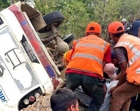 Surkhet minibus accident: Two killed, 19 injured