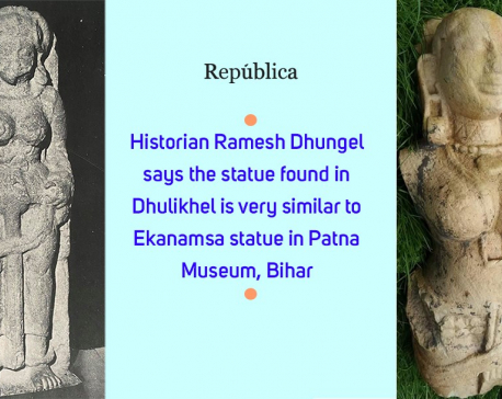 Statue found in Dhulikhel resembles Ekanamsa statue in Patna Museum, Bihar: Historian Dhungel