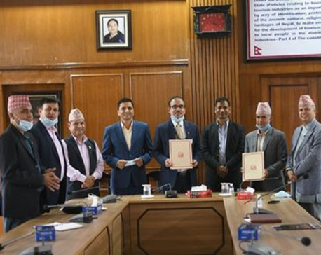 Karnali govt, CAAN sign MoU for development of Surkhet Airport