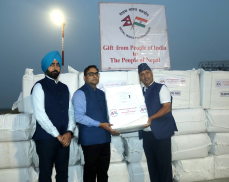 India supplies earthquake relief material to Govt of Nepal