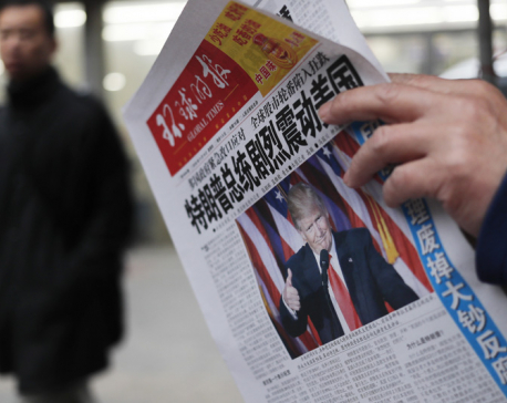 Chinese newspaper calls Trump naive after Taiwan comments