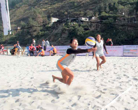 Departmental teams dominate beach volleyball