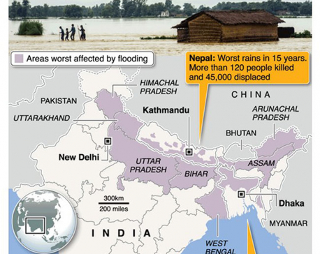 Infographics: Hundreds dead in South Asia flooding