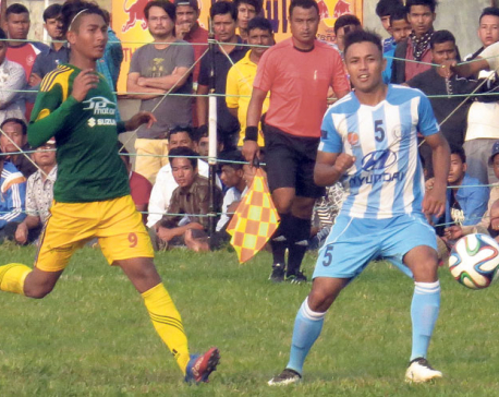 Manang thumps home team Chitwan for semifinal spot