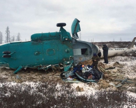 Russian helicopter crashes in Siberia, killing 10
