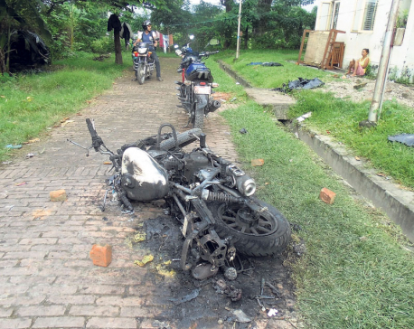 Burnt bikes bring to fore security lapses at Dharan hospital
