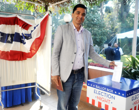 Mock election in Kathmandu as US presidential vote count underway (photo feature)