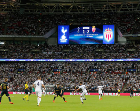 Monaco beats Tottenham at Wembley