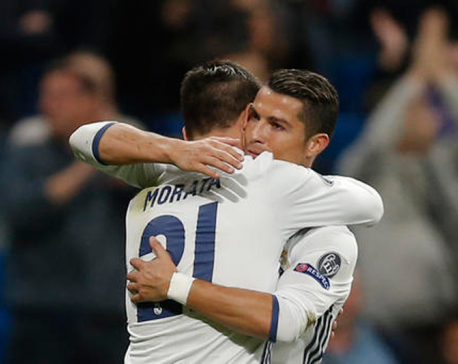 Ronaldo and Morata scores to spoil Sportings's party