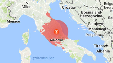 Magnitude 6.1 quake rattles Rome, central Italy