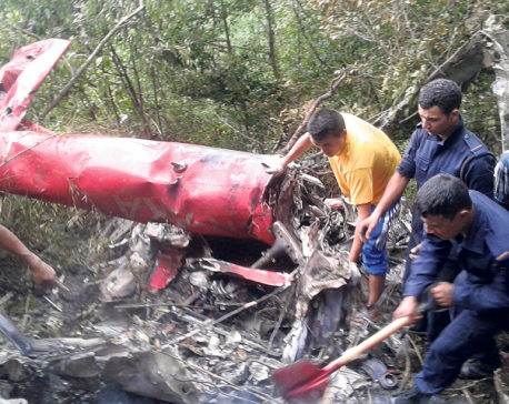 7 including pilot, newborn die in Nuwakot chopper crash