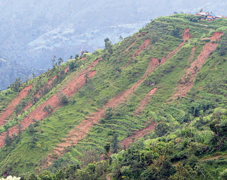Landslides threaten many settlements across Pyuthan
