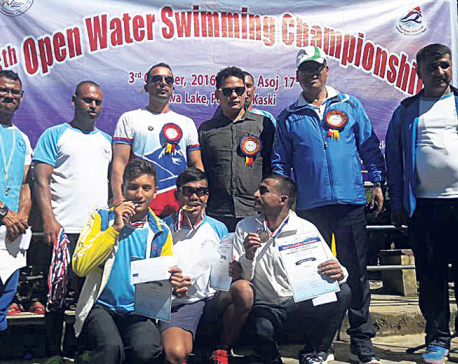 Sirish wins 2.5 km swimming
