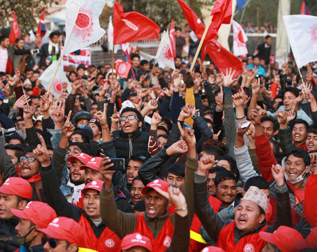In pictures: Oppon parties including CPN-UML hit the streets in show of strength